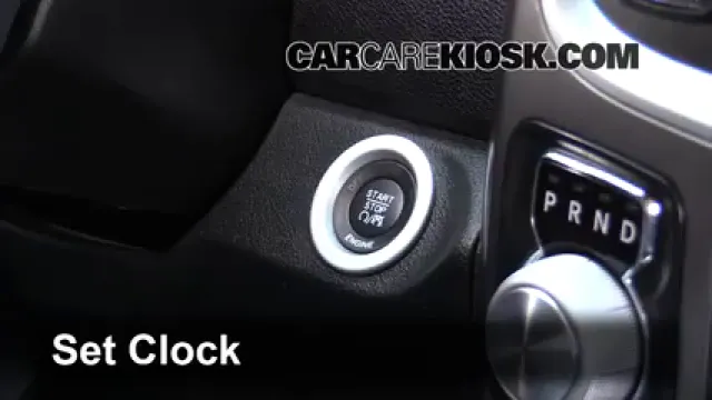 2015 Ram 1500 Laramie Longhorn 3.0L V6 Turbo Diesel Reloj Fijar hora de reloj
